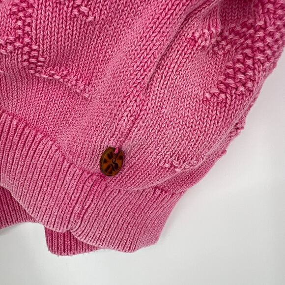 Scotch & Soda Sweater Womens M Pink‎ Palm Tree Feminine Bohemian Knit Organic - Picture 5 of 10